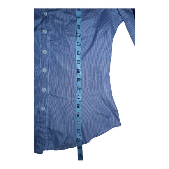 Striped Print Drop Shoulder Shirt - Picture 4 of 5